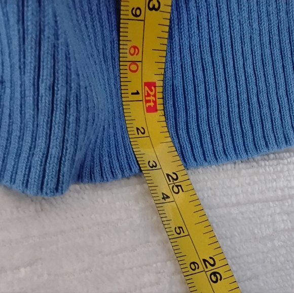 Chico's Sky Blue Turtleneck Sweater - Picture 5 of 6